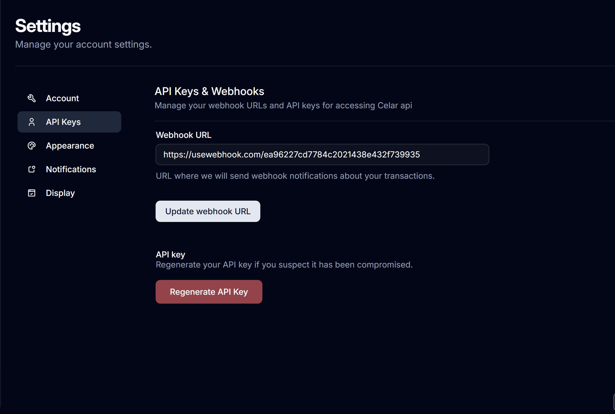 API key