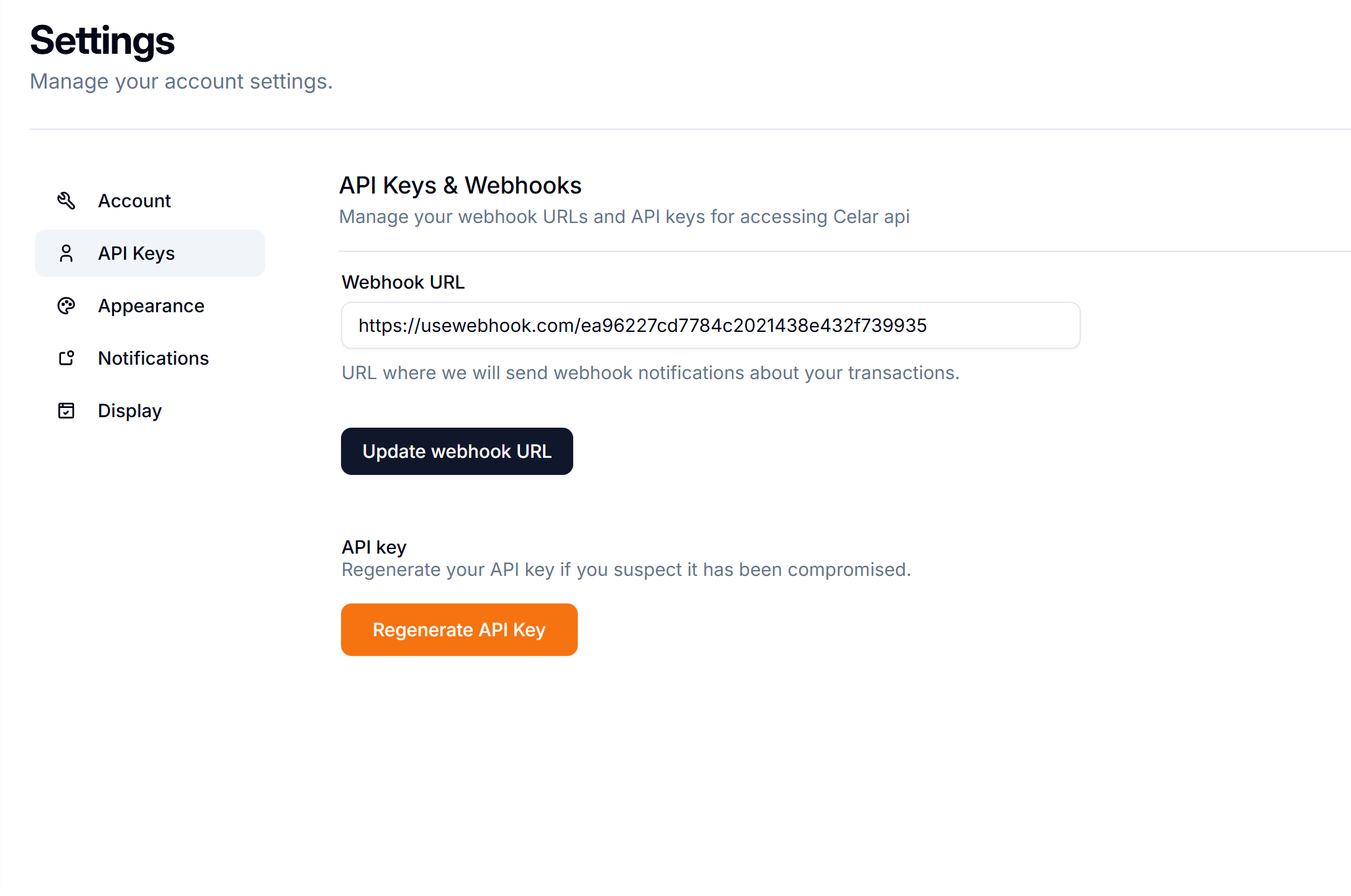 API key